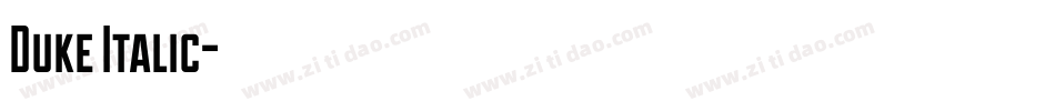 Duke Italic字体转换